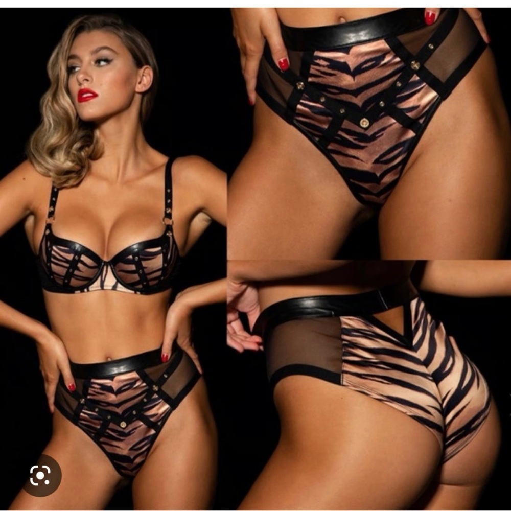 Honey Birdette Betty Tiger lingerie set